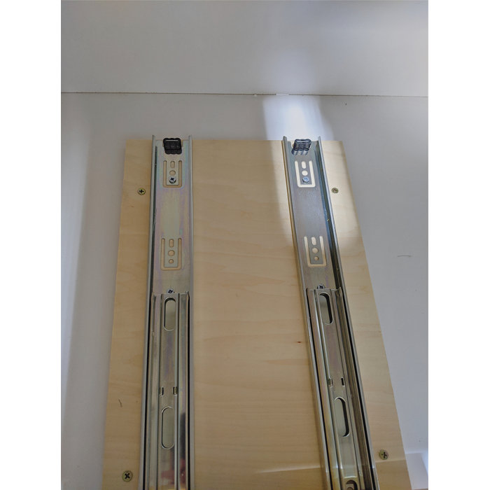 Union Rustic 2 Tier Pull Out Organizer Shelf Sliding Drawer For